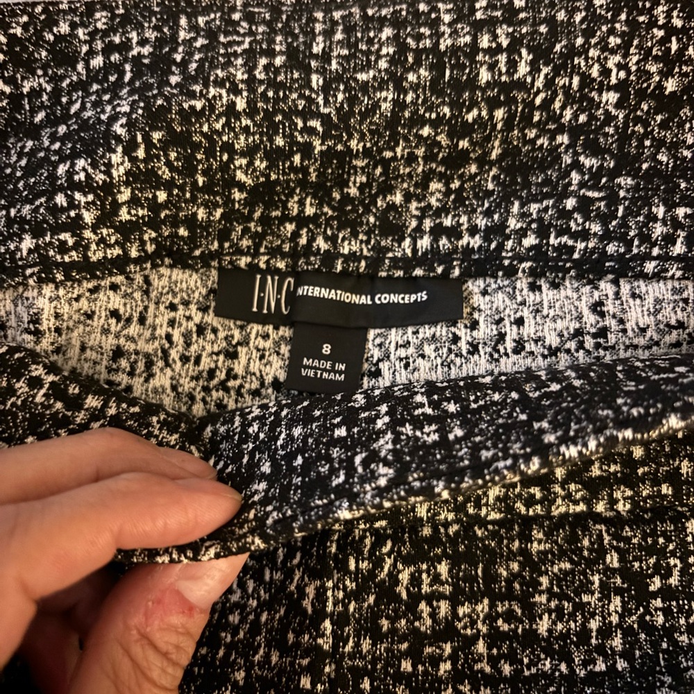 INC International Concepts black & white pants